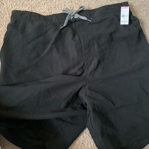 NWT Black swim trunks, never worn